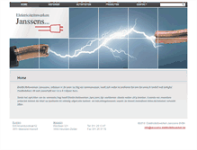 Tablet Screenshot of janssens-elektriciteitswerken.be